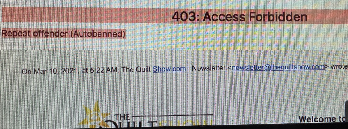 403 error