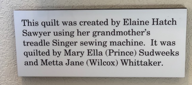 panguitch quilt walk quilt sign