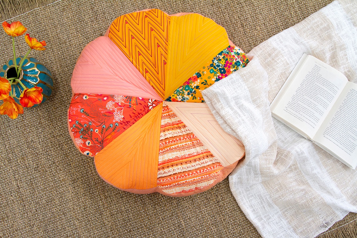 weallsew summer floral floor cushion