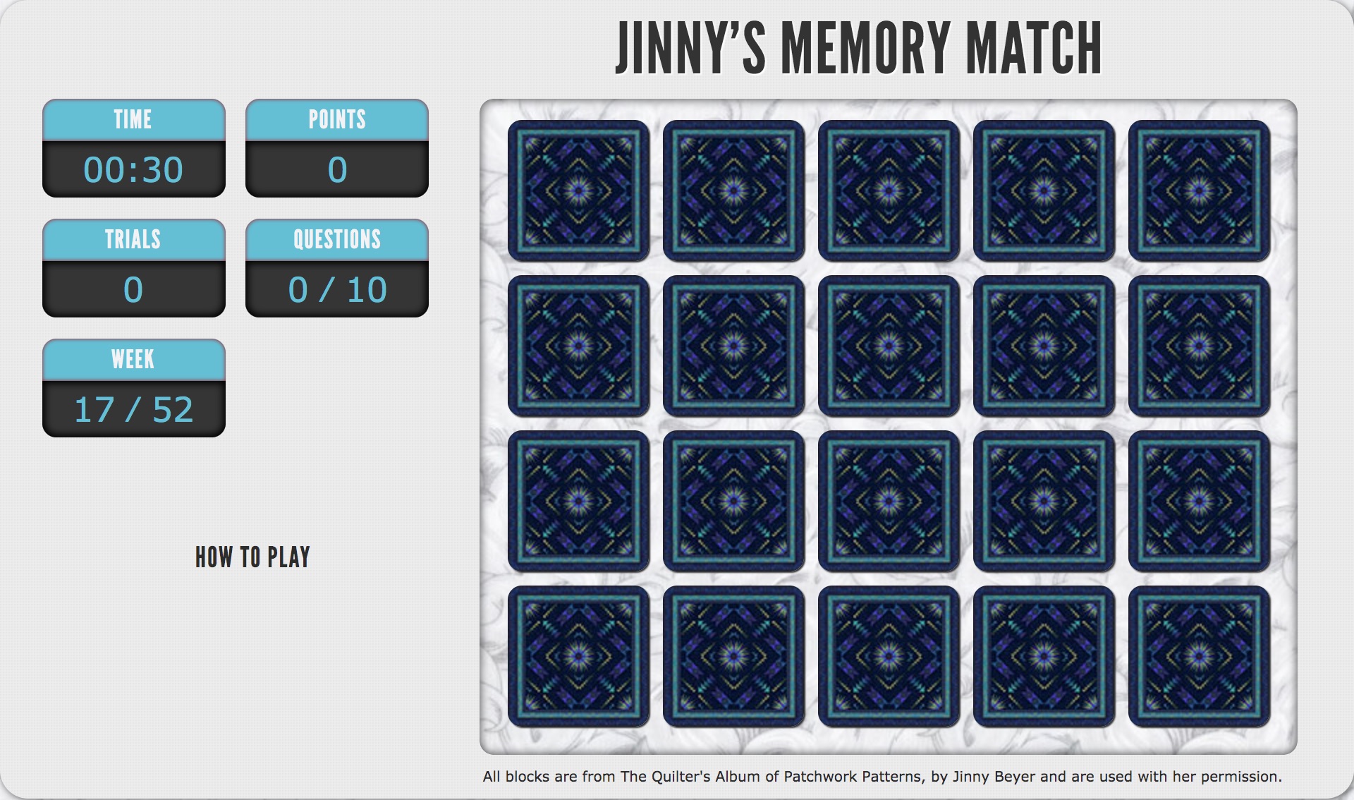 jinny memory match game 17