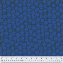 Ruby and Bee Blenders Heather Ross Puffy Daisy 54413-4 Ink/Majorelle for Windham Fabrics - By The Yard