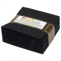 Black Kona Cotton Mini Charm Pack