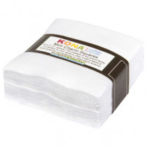 White Kona Cotton Mini Charm Pack