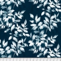 108 Inch Quilt Back By The Yard - Arboretum Brushy Vines PNBARBW-5665-NW Navy by P&B Textiles