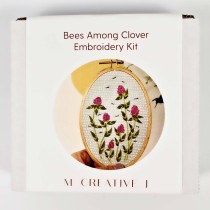 Bees Among Clover Embroidery Kit by MCreativeJ