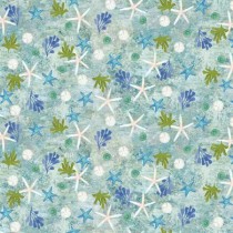 Coral Reef Digital Shells Y4380-103 Light Teal