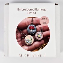Embroidered Earrings kit by MCreativeJ