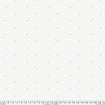 Hexy XL QBTP014 Snowfall Quilt Back By The Yard