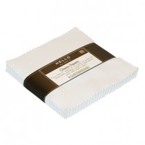 White Kona Cotton Charm Pack