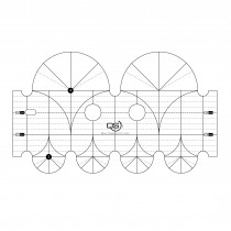 Quilters Select Arc Machine Quilting Ruler 4 & 2 Inch