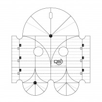 Quilters Select Arc Machine Quilting Ruler 5 & 2.5 Inch