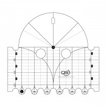 Quilters Select Arc Machine Quilting Ruler 6 & 1 Inch