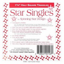 Star Singles Half Square Triangle Papers