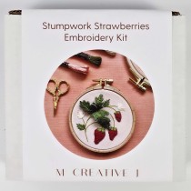 Stumpwork Strawberries Embroidery Kit 